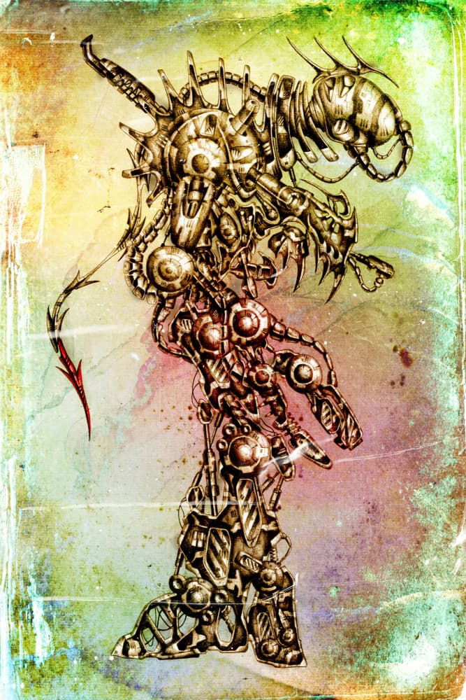 Steampunk Gear Creature by Rafal Kulik — canvas wall art