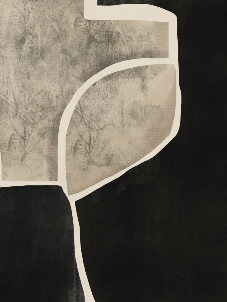 Textured Organic Shapes by Little Dean — canvas wall art