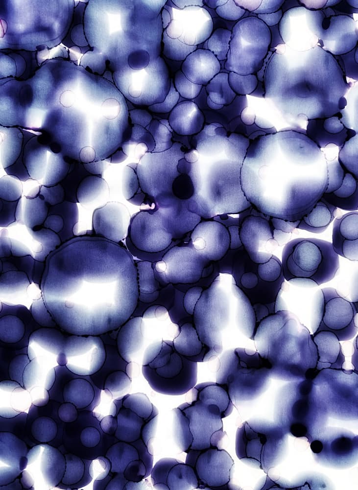 Glowing Blue Fluid by Tara Mann — canvas wall art