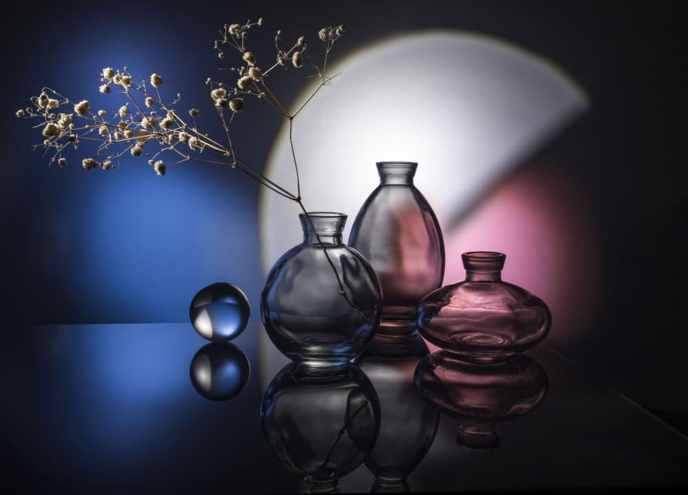 Modern Glass Still Life by Evgeniy Popov — canvas wall art