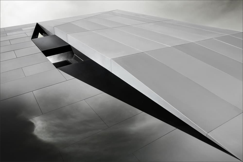 Angular Sky Reflections by Gilbert Claes — canvas wall art