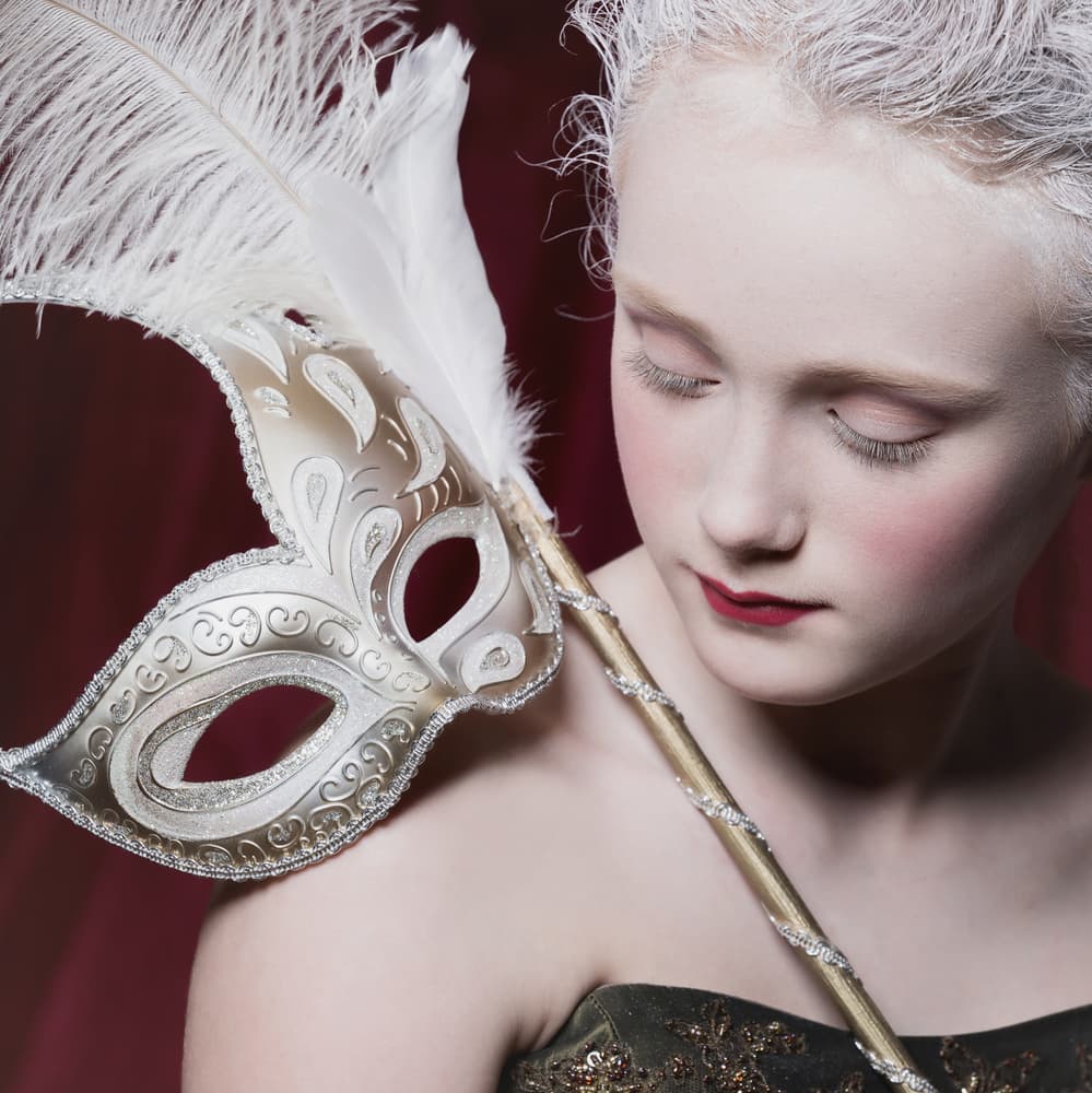 Ethereal Masquerade Girl by Carine Belzon — canvas wall art
