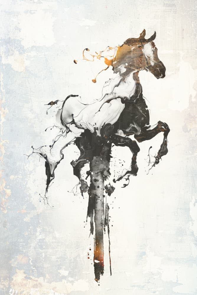 Dynamic Horse Splash by Rafal Kulik — canvas wall art