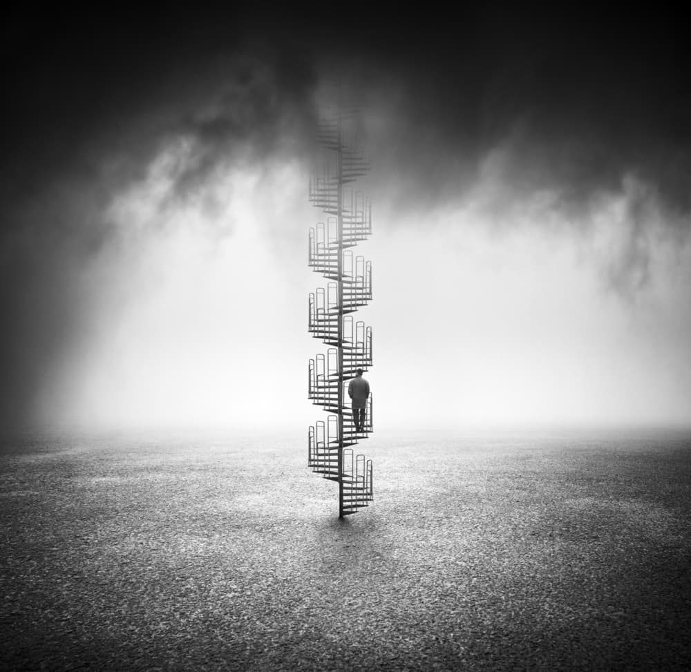 Man's Upward Spiral by Nermin Smajić — canvas wall art