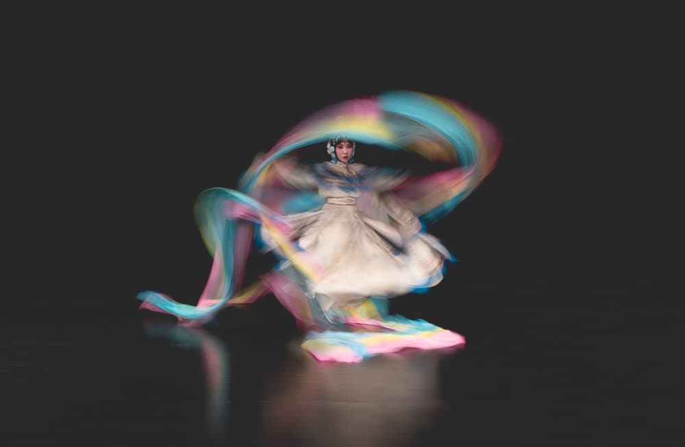 Graceful Ribbon Dance by Larry Deng APA — canvas wall art