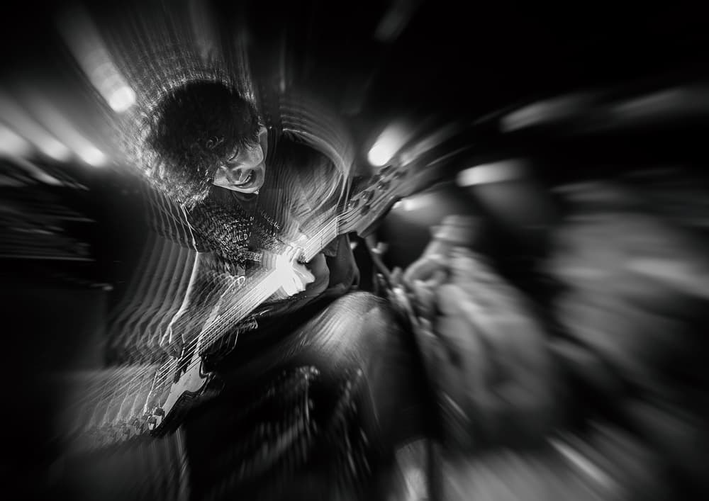 Dynamic Guitarist Live by Kenji Nakamatsu — canvas wall art