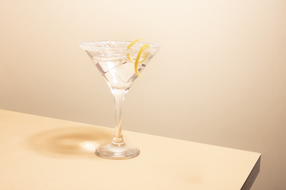 Classic Lemon Martini by Julia Ramiro — canvas wall art