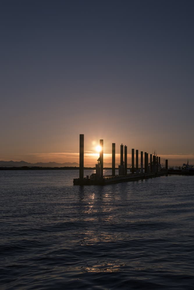 Golden Hour Dock by Lynann Colligan — canvas wall art