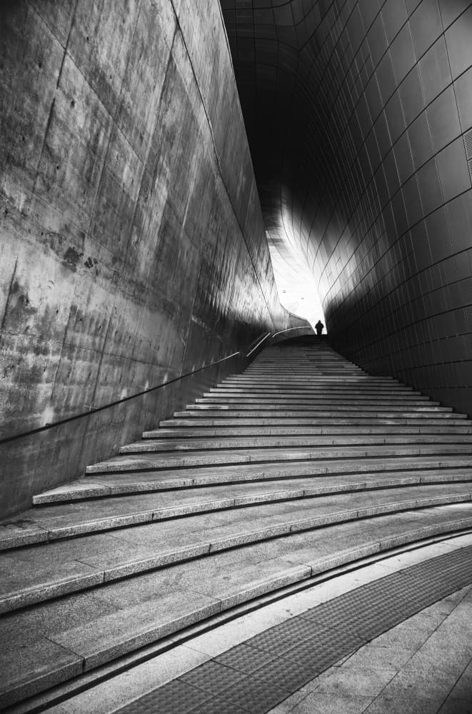 Modern Upward Path by Bong Goo Kang — canvas wall art