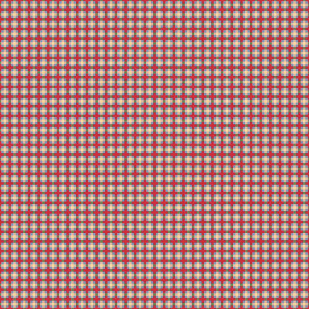 Rustic Red Beige Plaid