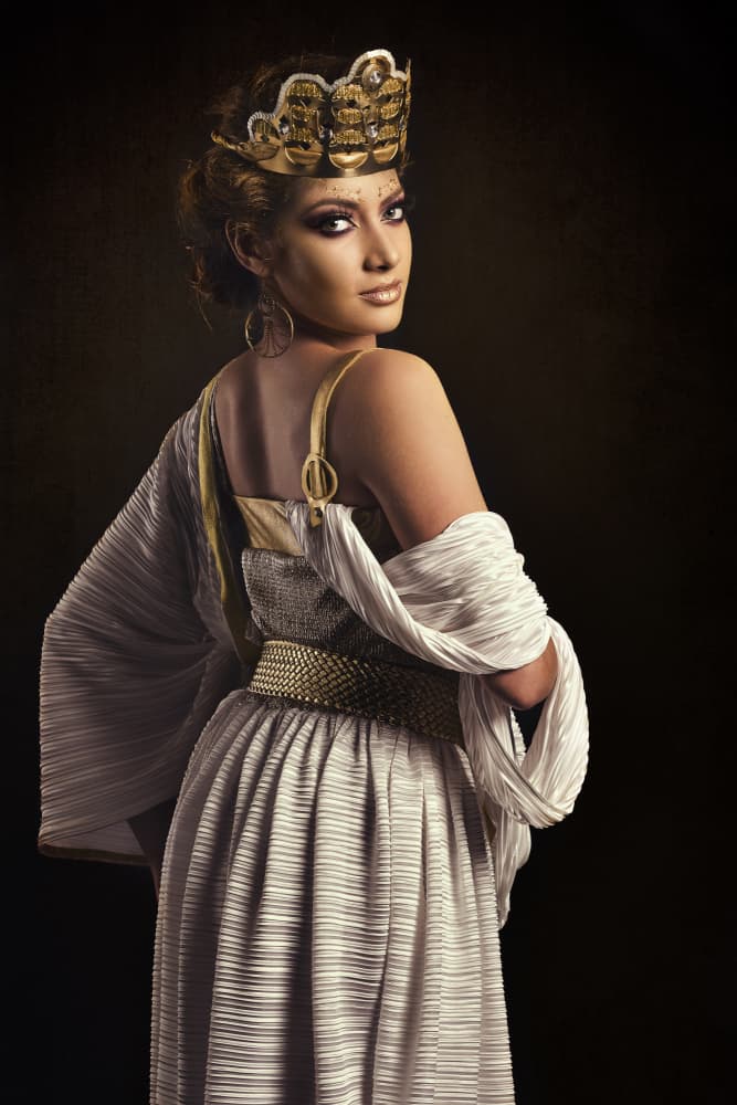 Golden Crown Empress by Bogdan Negoita — canvas wall art