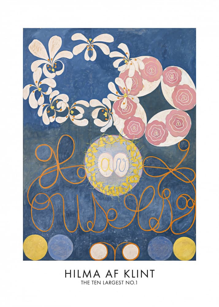 The Ten Largest No.1 Poster by Hilma Af Klint — canvas wall art