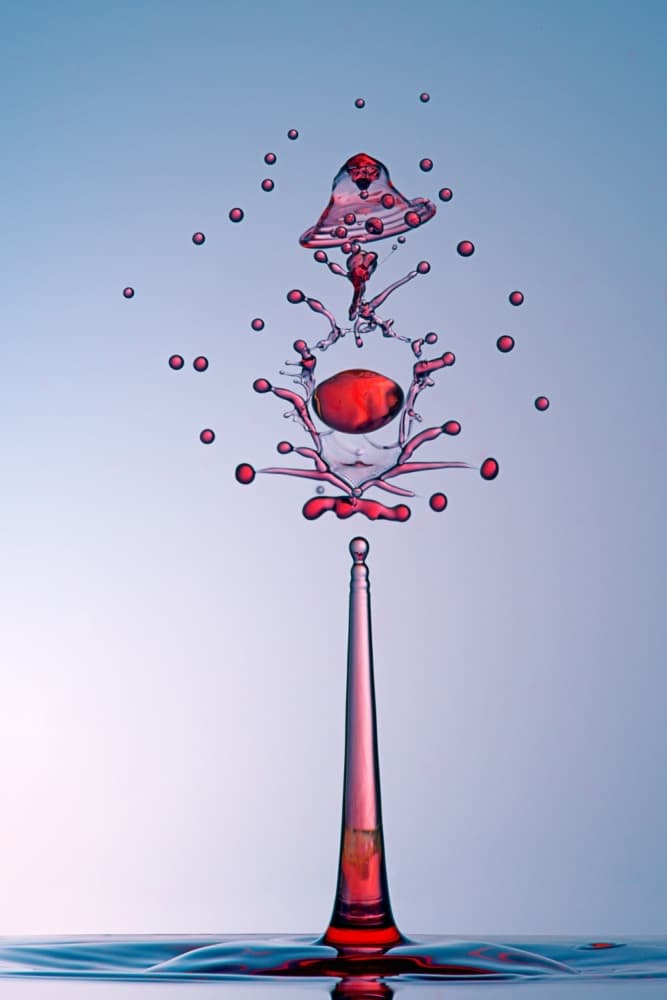 Vibrant Drop Collision by Henry Jager — canvas wall art