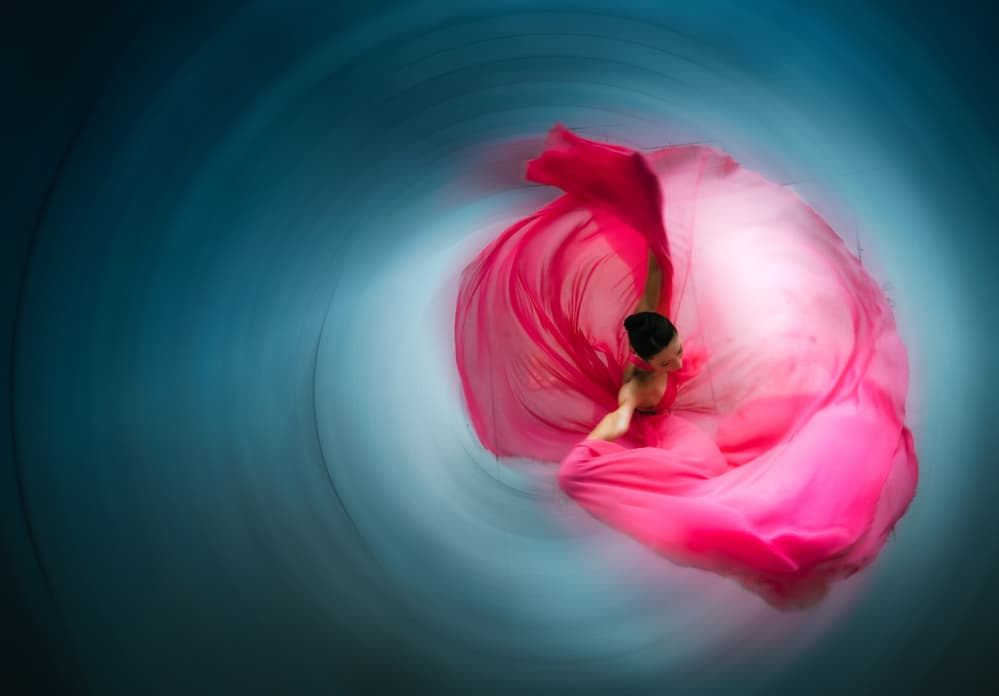 Graceful Pink Dancer by Dekel Abu — canvas wall art