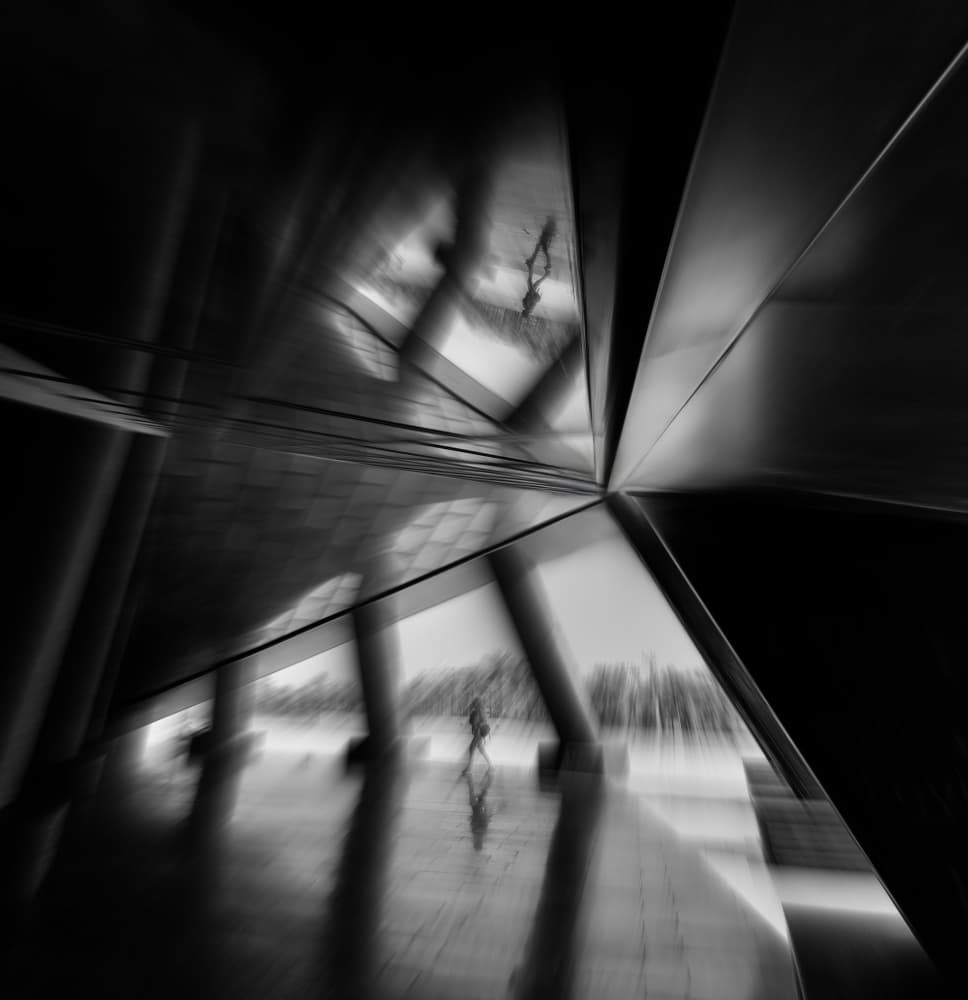 Dynamic Architectural Reflection by Hesham Ragab — canvas wall art