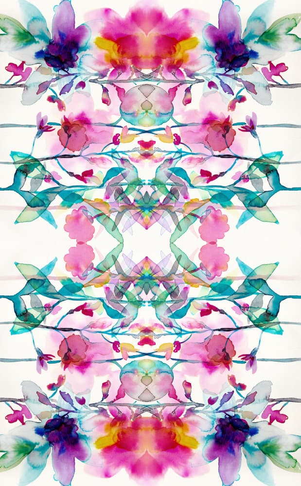 Vibrant Watercolor Florals by Gemma Bardot — canvas wall art