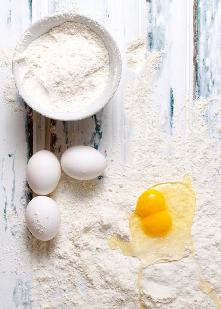 Flour Eggs Rustic Kitchen by Luiz Laercio — canvas wall art