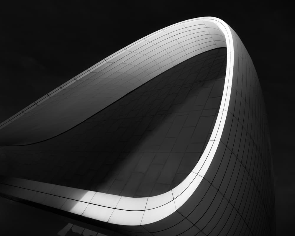 Modern Architectural Curve by Olavo Azevedo — canvas wall art