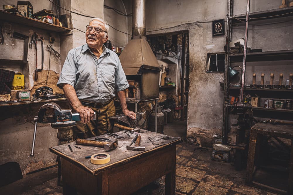 Old Man's Workshop by Marco Tagliarino — canvas wall art