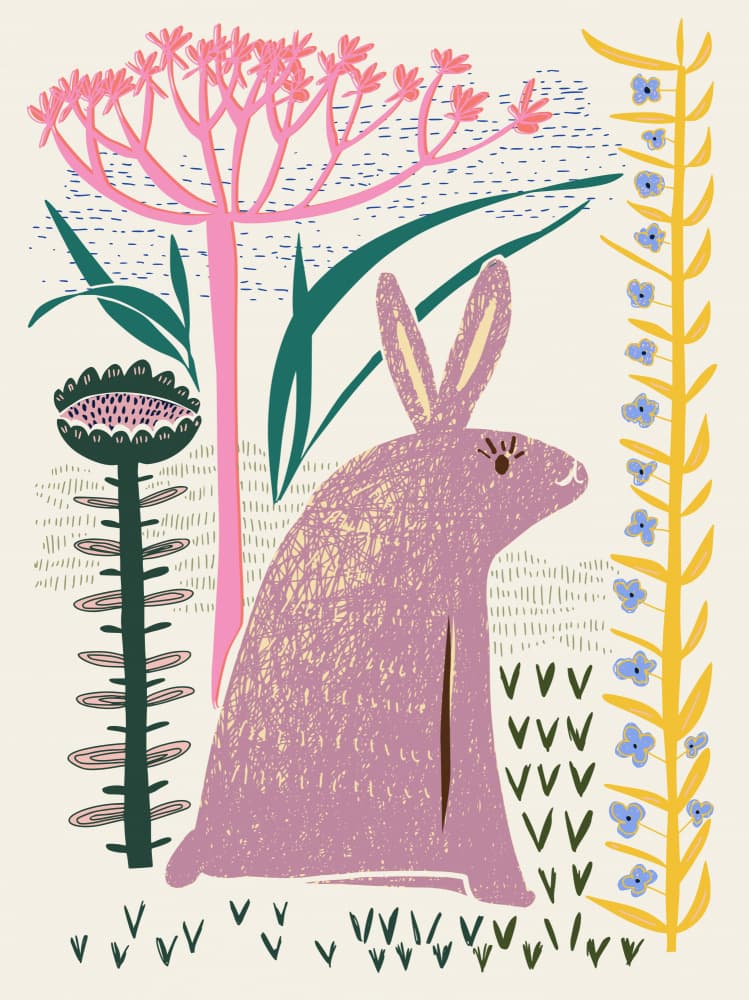 Whimsical Garden Rabbit
