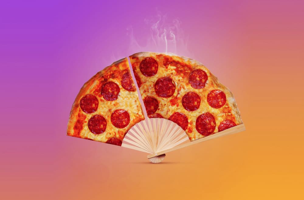 Hot Pizza Fan by Artem Pozdniakov — canvas wall art