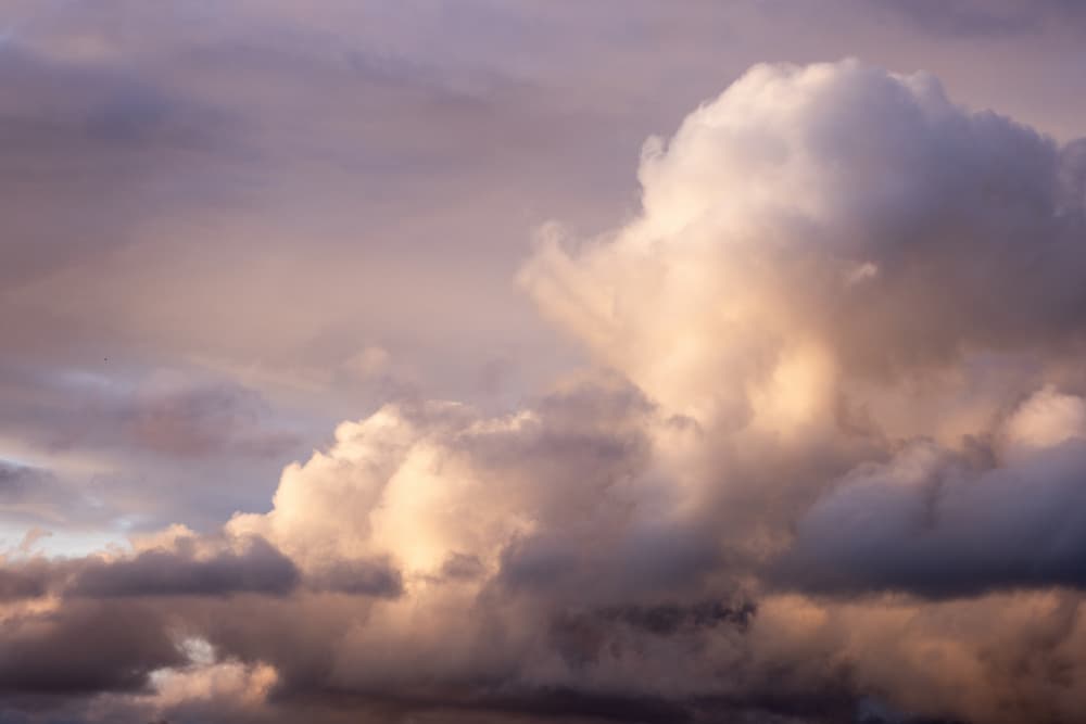 Dramatic Sunset Sky 1 by Mareike Böhmer — canvas wall art