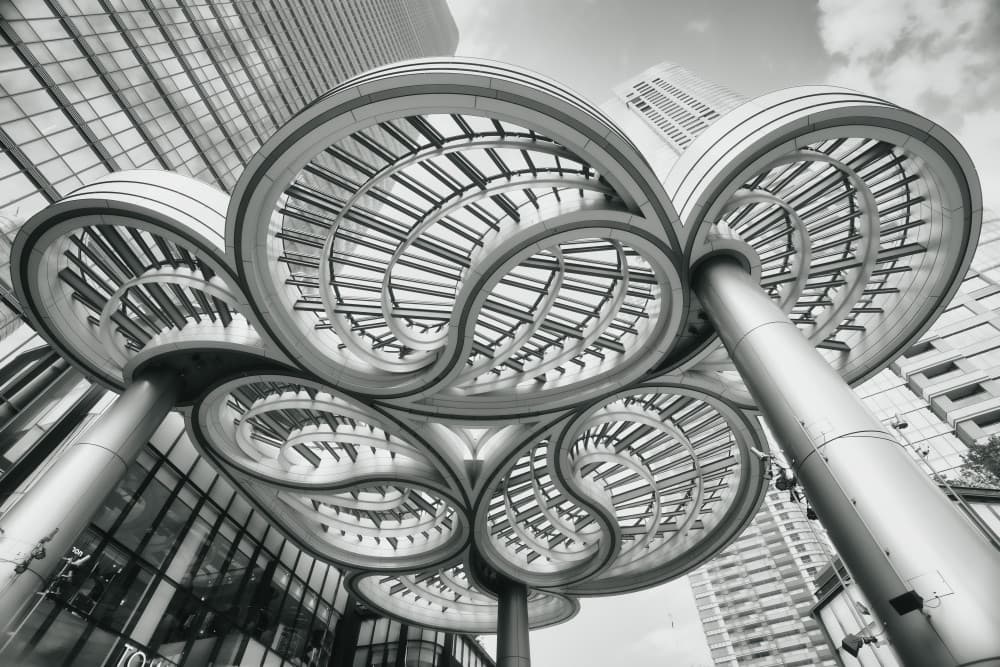 Modern Canopy Architecture by Hitoshi Yamada — canvas wall art