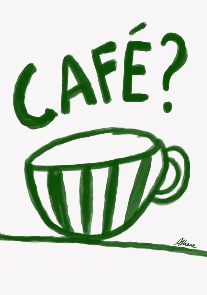 Café? by Athene Fritsch — canvas wall art
