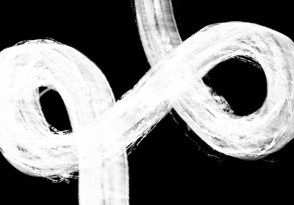 Abstract White Curves by Pictufy Studio II — canvas wall art