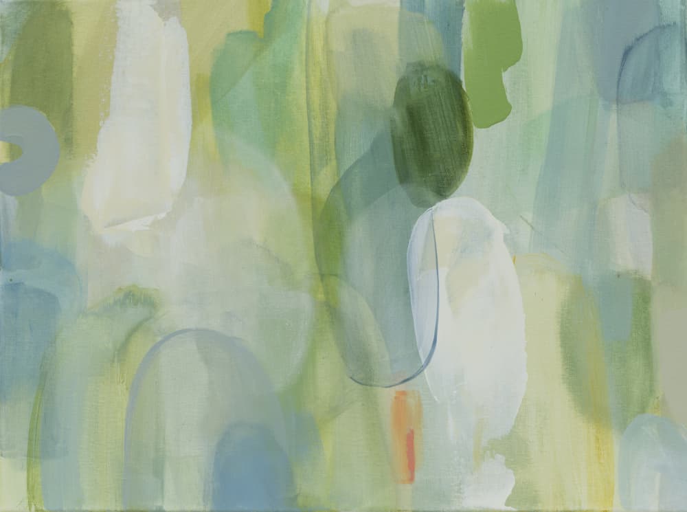 Green Blue Abstract by Jenny Westenhofer — canvas wall art
