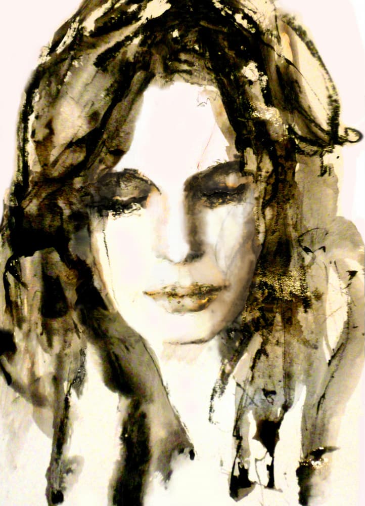 Thoughtful Woman Painting by Hein Kocken — canvas wall art