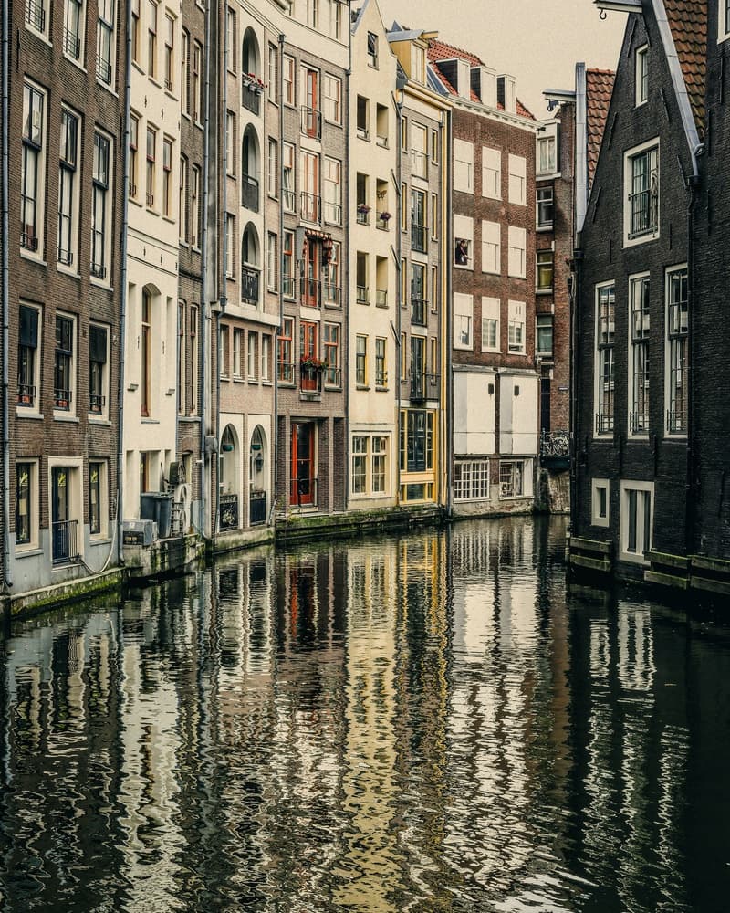 Historic Canal Reflections by Andrej Nihil — canvas wall art