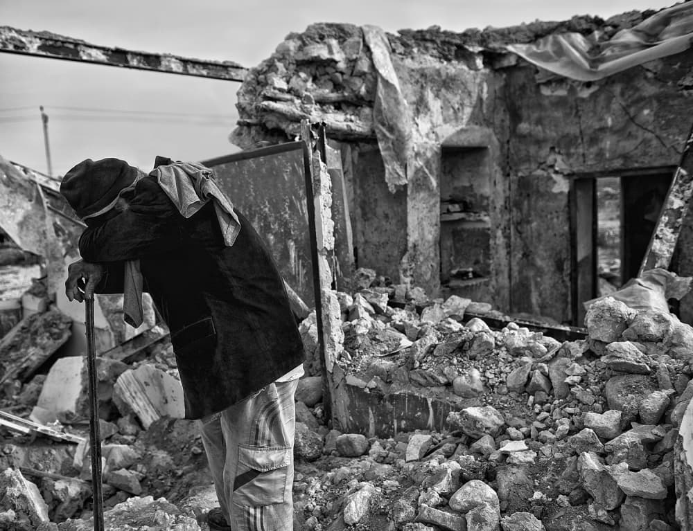 Elderly Man's Despair by Foad Mirzaie — canvas wall art