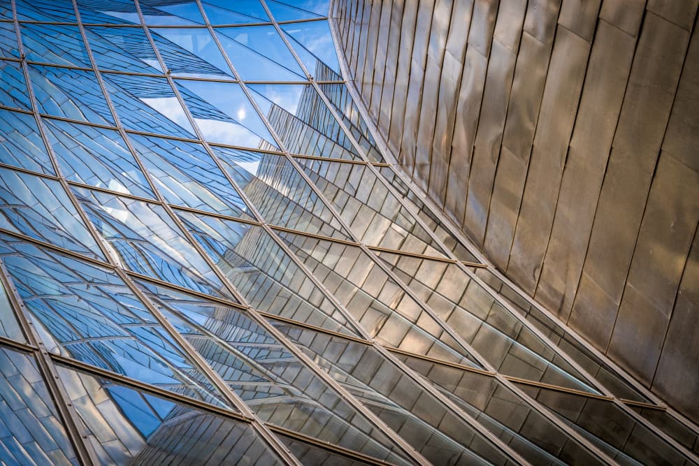 Modern Architectural Reflections by Els Keurlinckx — canvas wall art