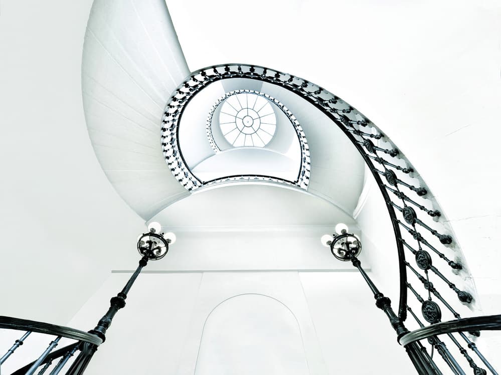 Elegant Spiral Ascent by Anette Ohlendorf — canvas wall art