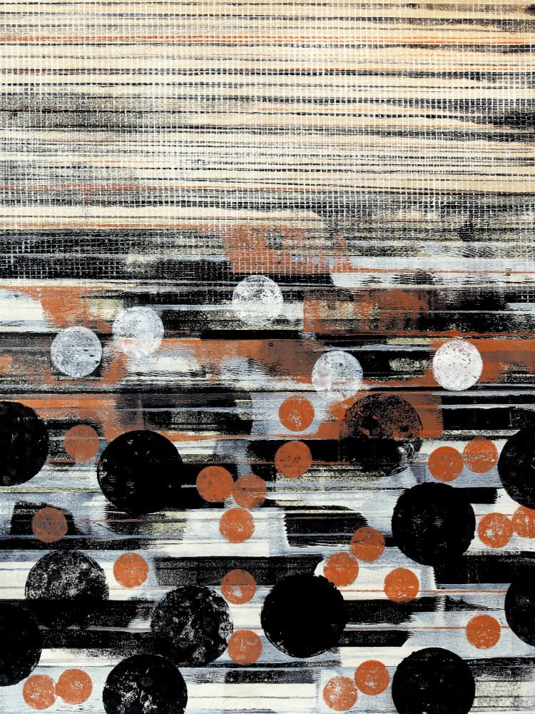Rhythmic Abstract Circles by Petr Strnad — canvas wall art