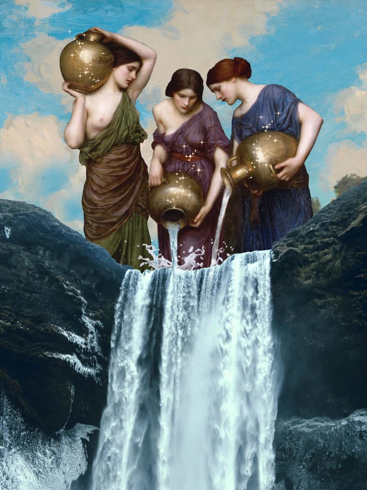 Magic Waterfall by Dikhotomy — canvas wall art