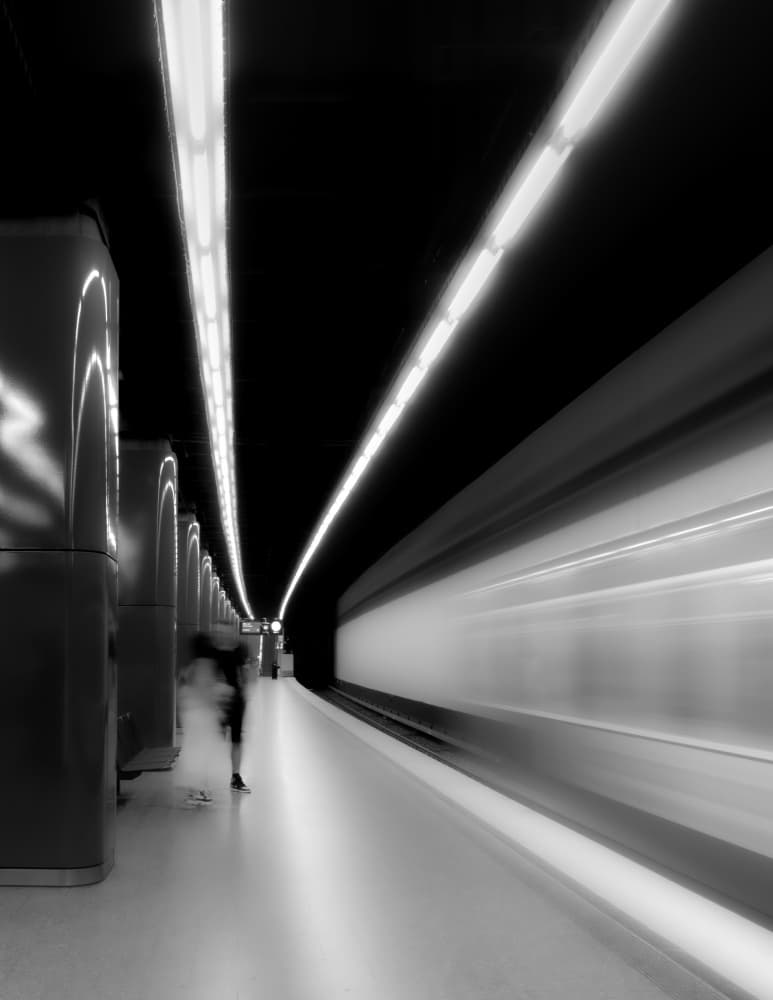 Subway Speed Blur by Andy Dauer — canvas wall art