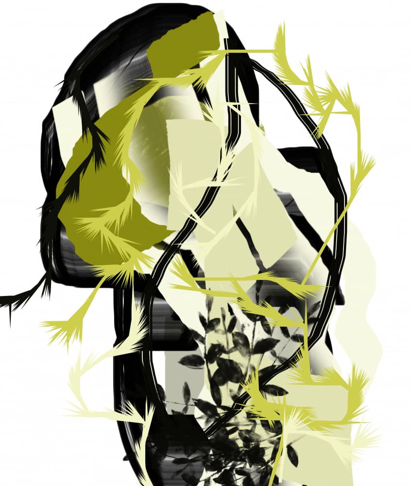 Organic Green Abstract by Pelin Atilla — canvas wall art