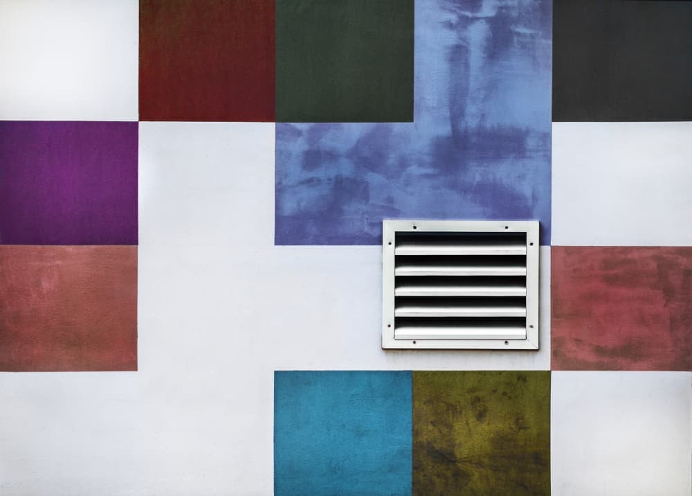 Geometric Color Block Vent by Samir Pajic — canvas wall art