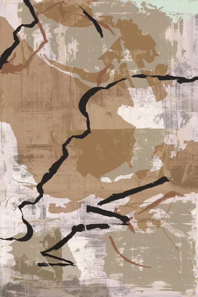 Earthy Abstract Lines by cartissi — canvas wall art