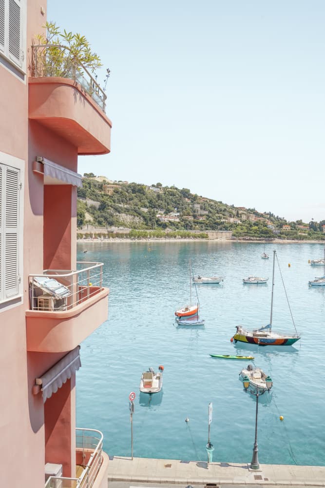 Sunny Mediterranean Bay by Henrike Schenk — canvas wall art