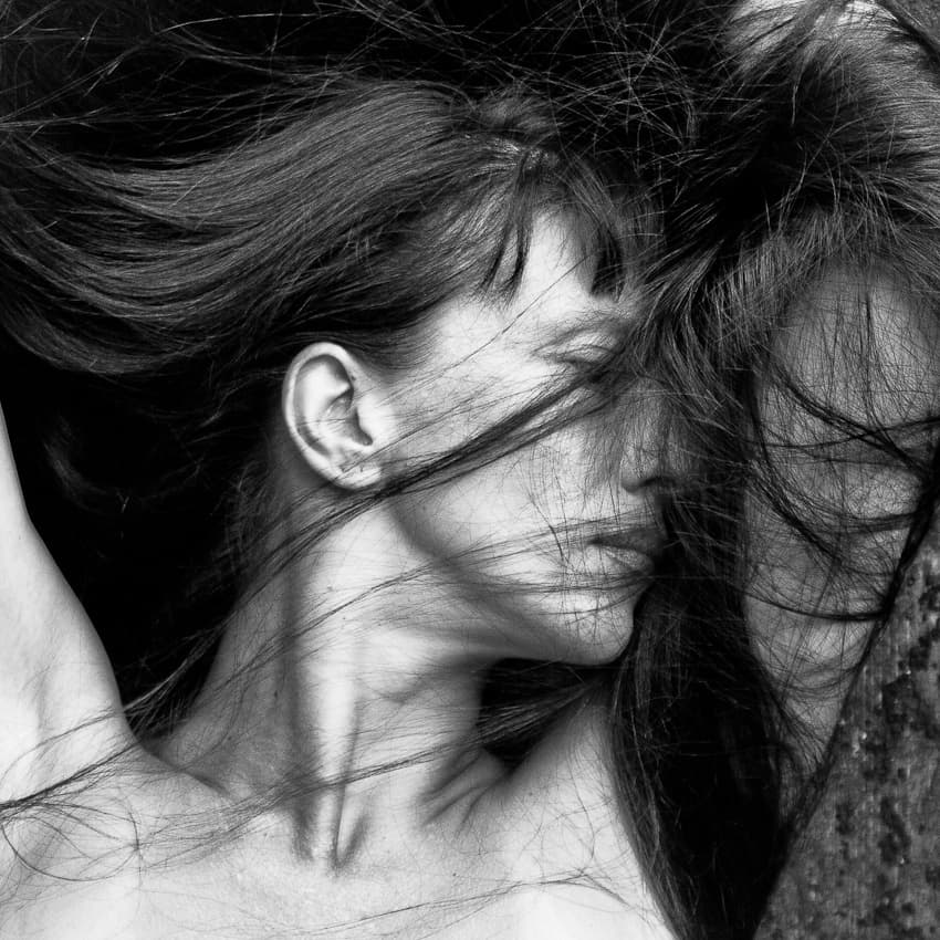 Intimate Hair Portrait by Eriks Zilbalodis — canvas wall art