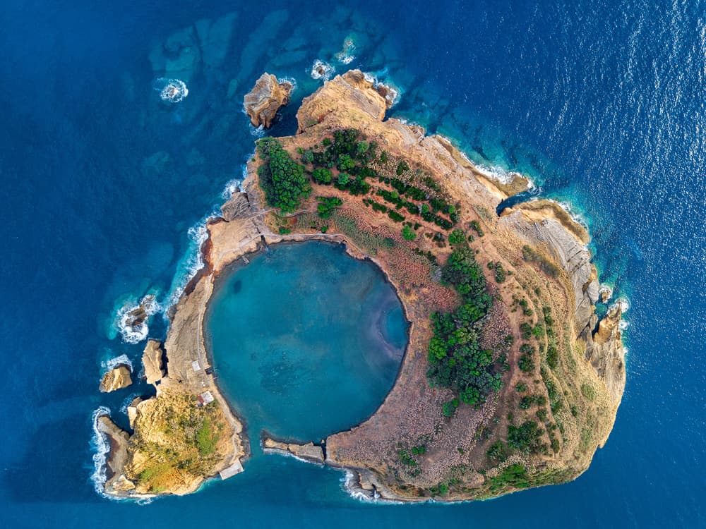 Volcanic Island Lagoon by Alvaro Roxo — canvas wall art