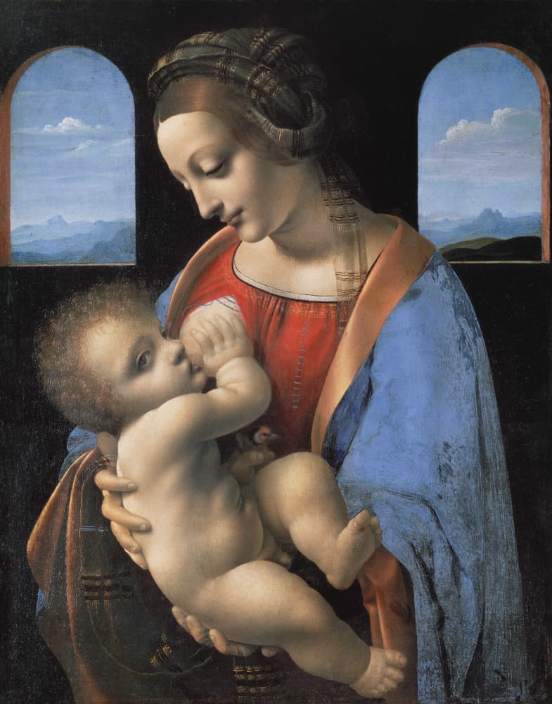 Madonna Litta by Leonardo da Vinci — canvas wall art