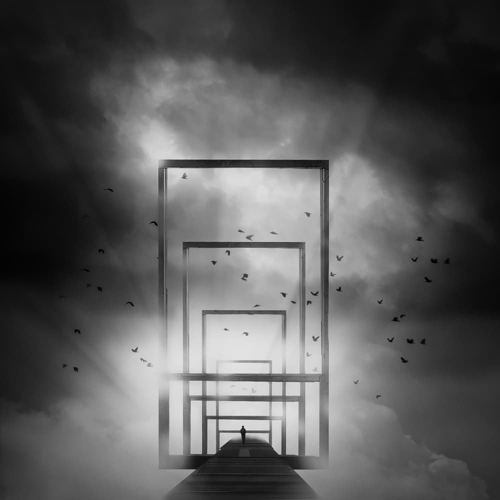 Surreal Path to Light by Nic Keller — canvas wall art