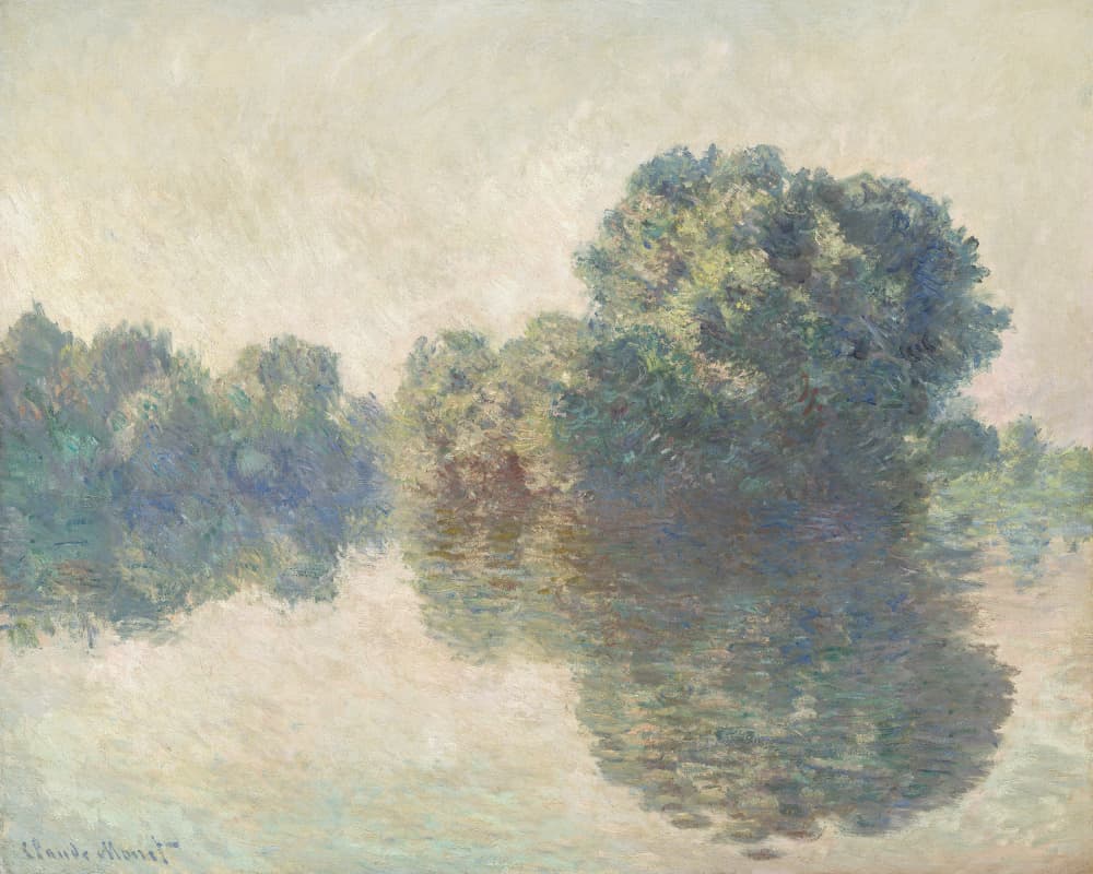 The Seine At Giverny (1897) by Claude Monet — canvas wall art