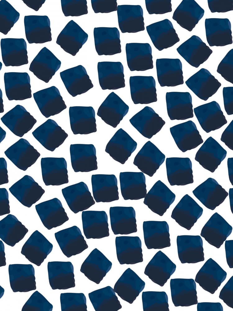 Navy Brushstroke Pattern by Elizabeth C — canvas wall art