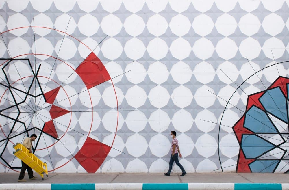 Urban Geometry Path by Mohammad Fotouhi — canvas wall art