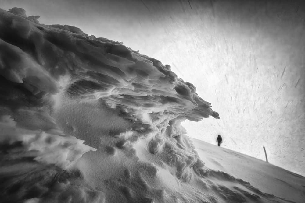 Solitary Winter Ascent by Martin Kucera EFIAP AZSF — canvas wall art